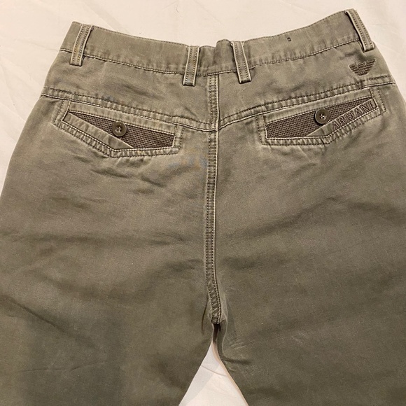 ARMANI JEANS Giorgio Armani Mens Khaki Chinos Sz 28 - Picture 3 of 11